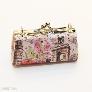 Good quality lady bling star purse/clutch bag with metal chain