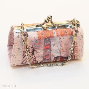 Delicate bling star purse/clutch bag with metal chain