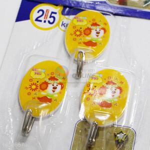 Pretty Cute 3 Pieces/Set Plastic Adhesive Hook for Home Use