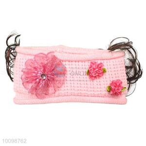 Wholesale fashion baby headwrap crochet knit head wrap with curling