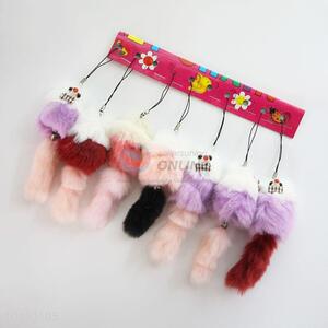 Customized Wool-like Fur Key Mobile Phone Accessory For Decoration