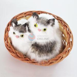 Wholesale Mini Imtated Cat Handmade Basket For Decoration