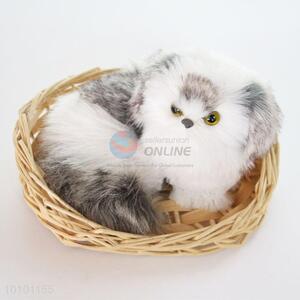 Low Price Wholesale Imtated Animal With Handmade Basket