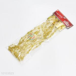 Hot sale gold beaded hang decoration for Xmas