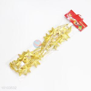 Super quality gold star beaded hang decoration for Xmas