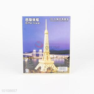 Creative gift eiffel tower model diy 3d woode puzzle