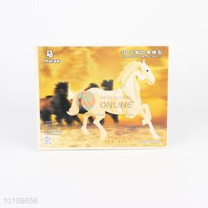 DIY Educational Toy Horse Model 3D Wooden Puzzle Game