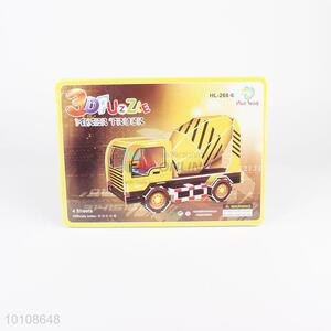 Educational puzzle toy 3D mixer truck model puzzle