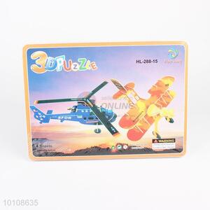 Factory promotional educational gifts diy plane 3d puzzle for children