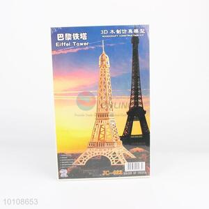 Best gift educational eiffel tower 3d woodcraft puzzles