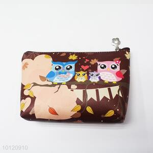 Wholesale Nice Owl Printed Rectangular <em>Cosmetic</em> <em>Bag</em>