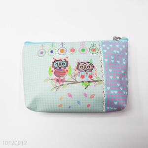 Lovely Owl Printed Rectangular <em>Cosmetic</em> <em>Bag</em>