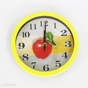 Fruit Pattern Round Plastic Wall Clock