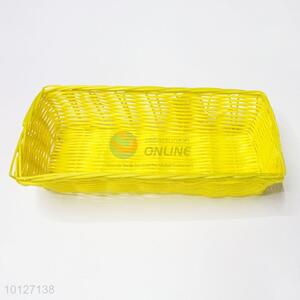 Yellow Storage Plastic Fruit Bread Basket