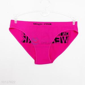 Rose red color letter pattern cotton comfortable underwear women's panties women's briefs