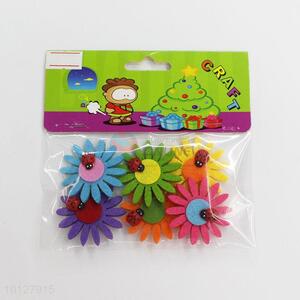 Non-woven fabrics flower with insect shape handicraft
