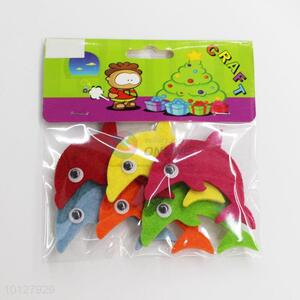 Dolphin shape non-woven fabrics crafts fridge magnet
