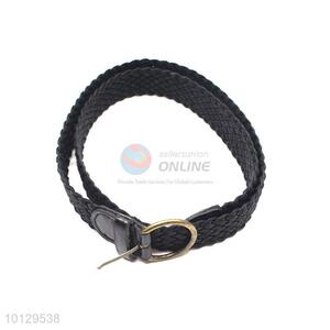 Fashion Simple Female Bonded Leather Woven Belt