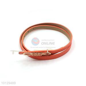 Candy Color Thin PU Leather Female Belt
