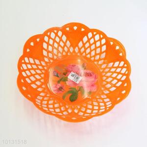 High Quality Flower Hollow-out Plastic Fruits Basket