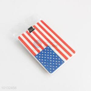American flag printed luggage tag