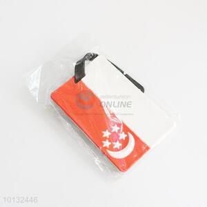 Turkey flag printed luggage tag for sale