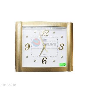 New and Hot Golden Plastic Wall Clock