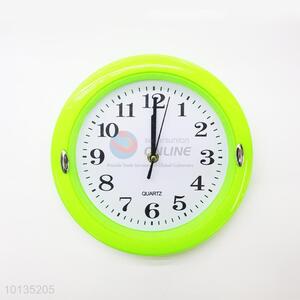 Wholesale Nice Round Green Plastic Wall Clock