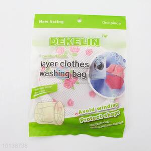 High Quality Flower Pattern Mesh Laundry Bag Polyester Washing Bag