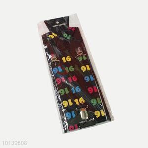 Wholesale Cheap Numbers Printed Adults' Suspender with Metal Clips