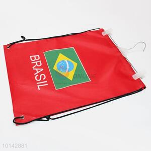 Brasil flag printed oxford fabric backpack/storage bag/drawstring bag