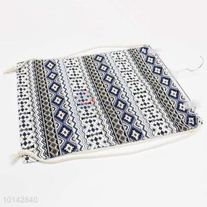 Top selling vintage pattern linen backpack/storage bag/drawstring bag