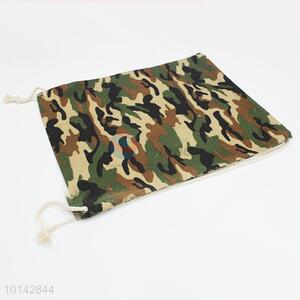 Camouflage pattern linen backpack/storage bag/drawstring bag