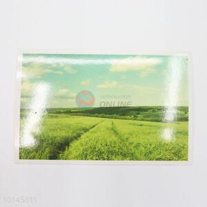 Wholesale green field paper postcard