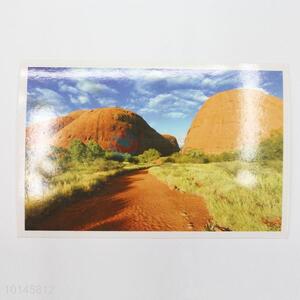 Beautiful landscape paper postcard