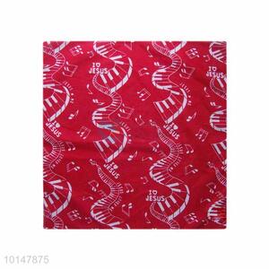 Cheap Black Chinese Style Cotton Handkerchief with Classic Design