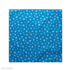 Cheap Blue Cotton Handkerchief with Dot Patterns
