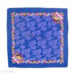 Cheap Blue Flowers and Dora Borderline Cotton Handkerchief