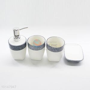4 Pcs/ Set Simple Style Fashion Ceramic Ceramic <em>Bathroom</em> Set Fashion <em>Bathroom</em> Supplies