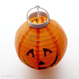 Hallowmas Style Pumpkin Pattern Paper Lantern Lights Hanging Party Decor