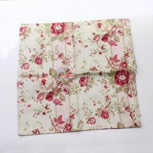 Linen Fabric Flower Printed Sofa Throw <em>Pillow</em> Case Car Cushion Cover