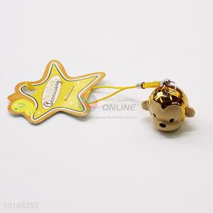 Gold Monkey Pendant Bell Mobile Phone Accessories Key Accessories Gift
