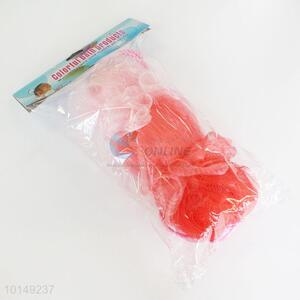 Custom 3 pieces red net bath sponge