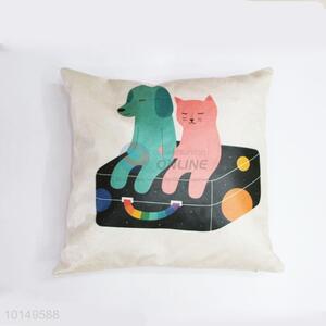 Great Dog and Cat Printing Square <em>Pillow</em>