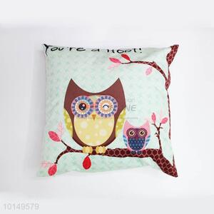 Likable Owl Printing Square <em>Pillow</em>