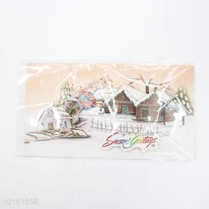 Merry Christmas paper greeting card
