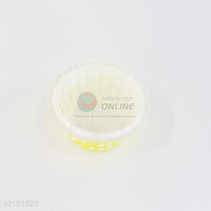 White Round Dotted PE Coated Paper Cakecup Cups