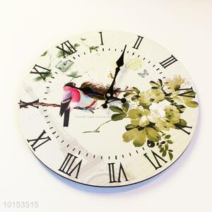 Exquisite Decorative Bird and Flower Wall Clock for Room Decoration