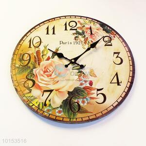 Exquisite Decorative Wall Clock Flower Design for Living Room Decoration