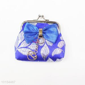 Mini Blue Money <em>Bag</em> Coin Purse with Clip